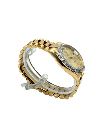 Rolex Day Date 36 (118238, F Serial) - Custom Champagne Diamond Dial