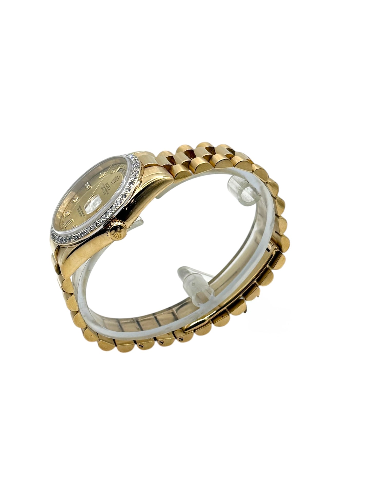 Rolex Day Date 36 (118238, F Serial) - Custom Champagne Diamond Dial