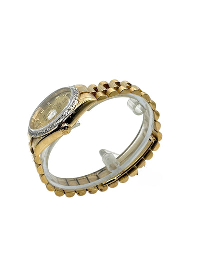 Rolex Day Date 36 (118238, F Serial) - Custom Champagne Diamond Dial