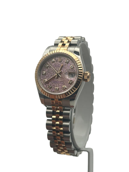 Rolex Lady-Datejust 179171 - Two-Tone Rose Gold, Pink Jubilee Dial