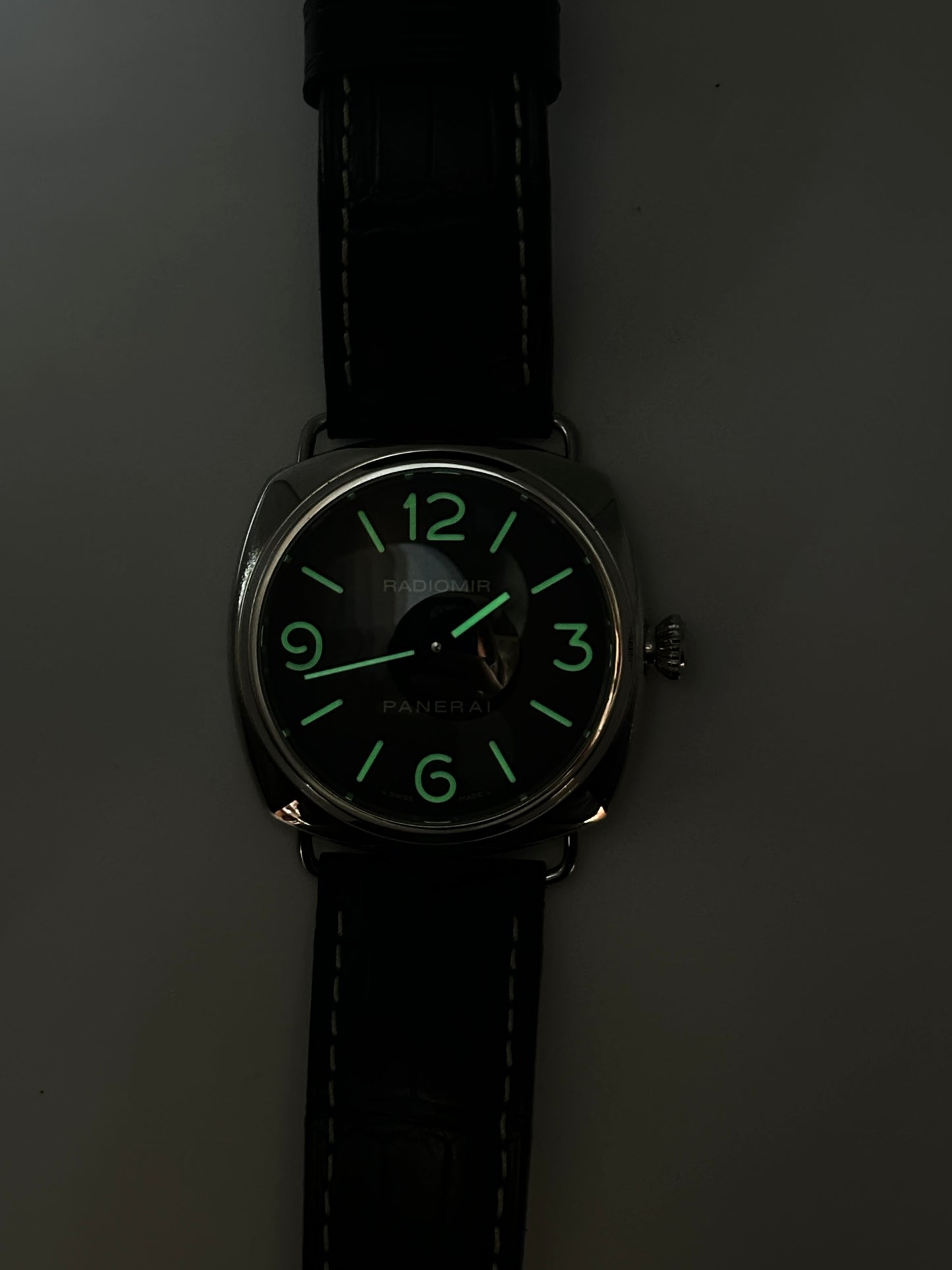 Panerai Radiomir PAM00210 45mm Black Dial with Black Leather Strap