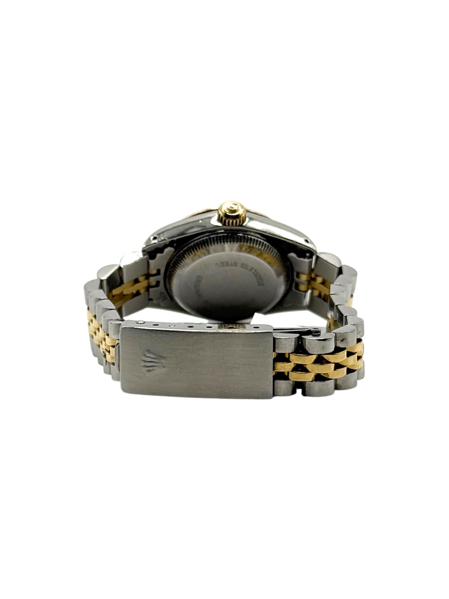 Rolex 2-Tone Datejust 26 (69173, 9 Million Serial) - Custom Black Diamond Dial