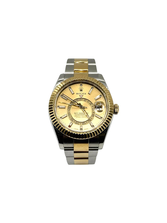 Rolex 2-Tone Sky-Dweller (326933) - Champagne Dial