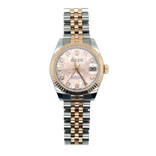 Rolex Datejust 178271 - Pink Jubilee Diamond Dial