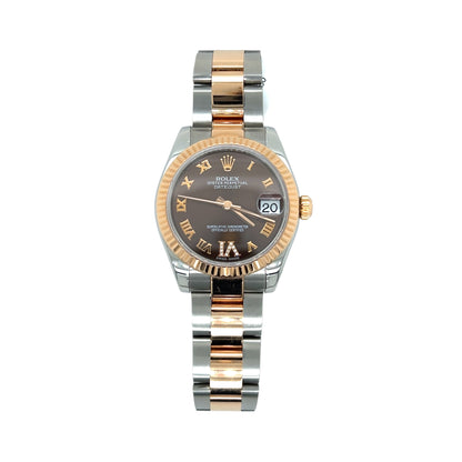 Rolex Datejust 31mm 178271 - Two-Tone rose gold with Chocolate Brown Dial