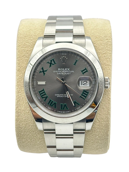 Rolex Datejust 126300 'Wimbledon' – Stainless Steel, Wimbledon Dial, Smooth Bezel