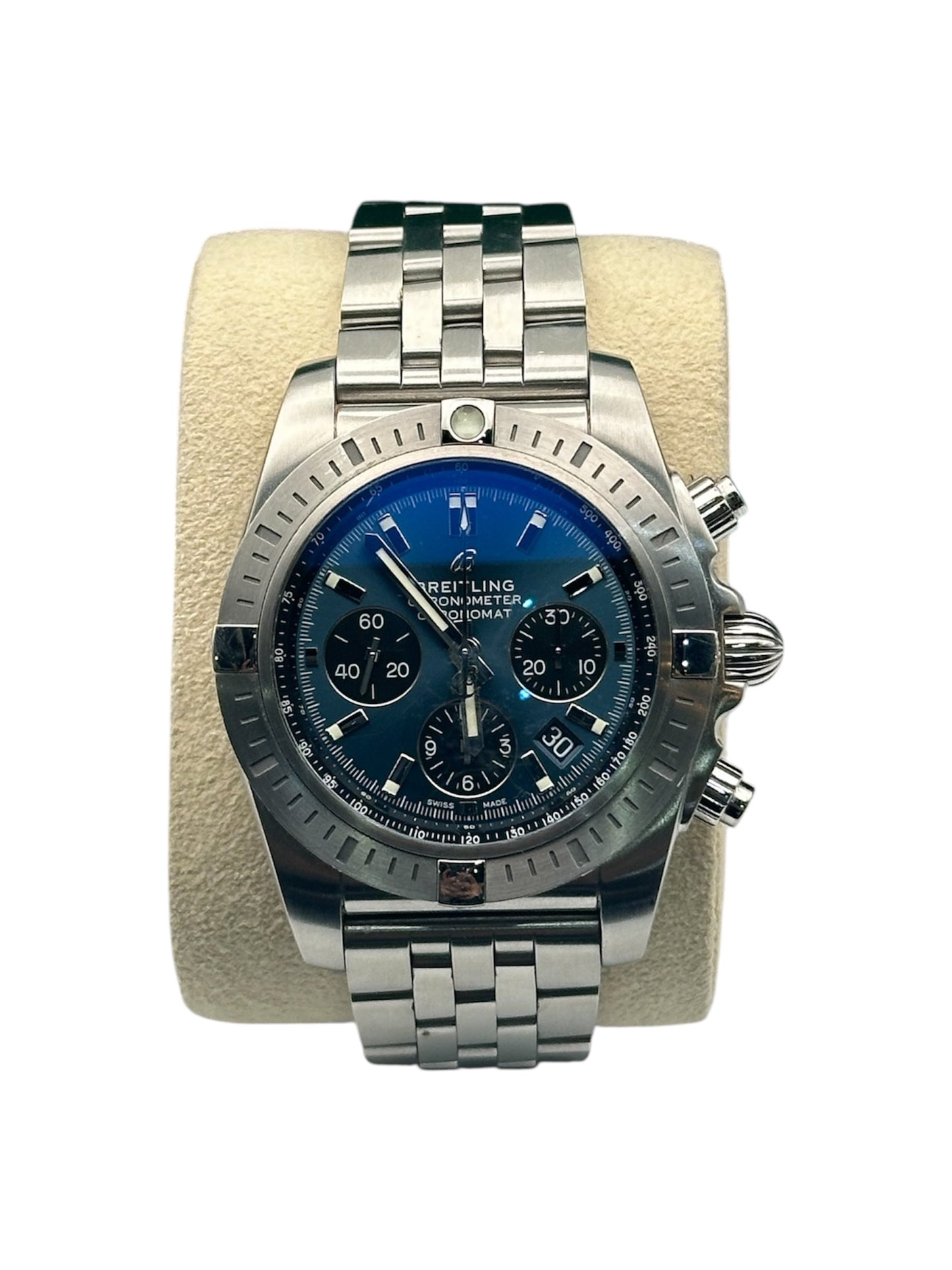 Breitling Chronomat AB0115 - 44MM Stainless Steel, Blue Dial