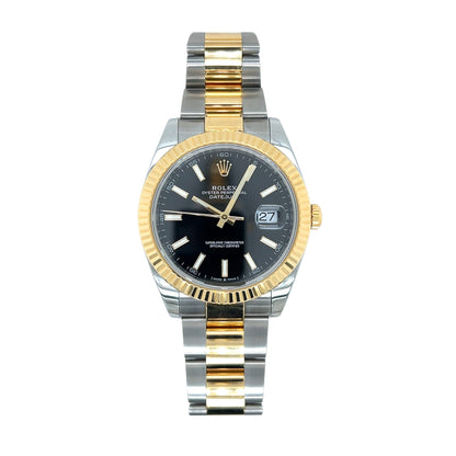 Rolex Datejust 126333 - Yellow Gold & Stainless Steel Black Dial Oyster