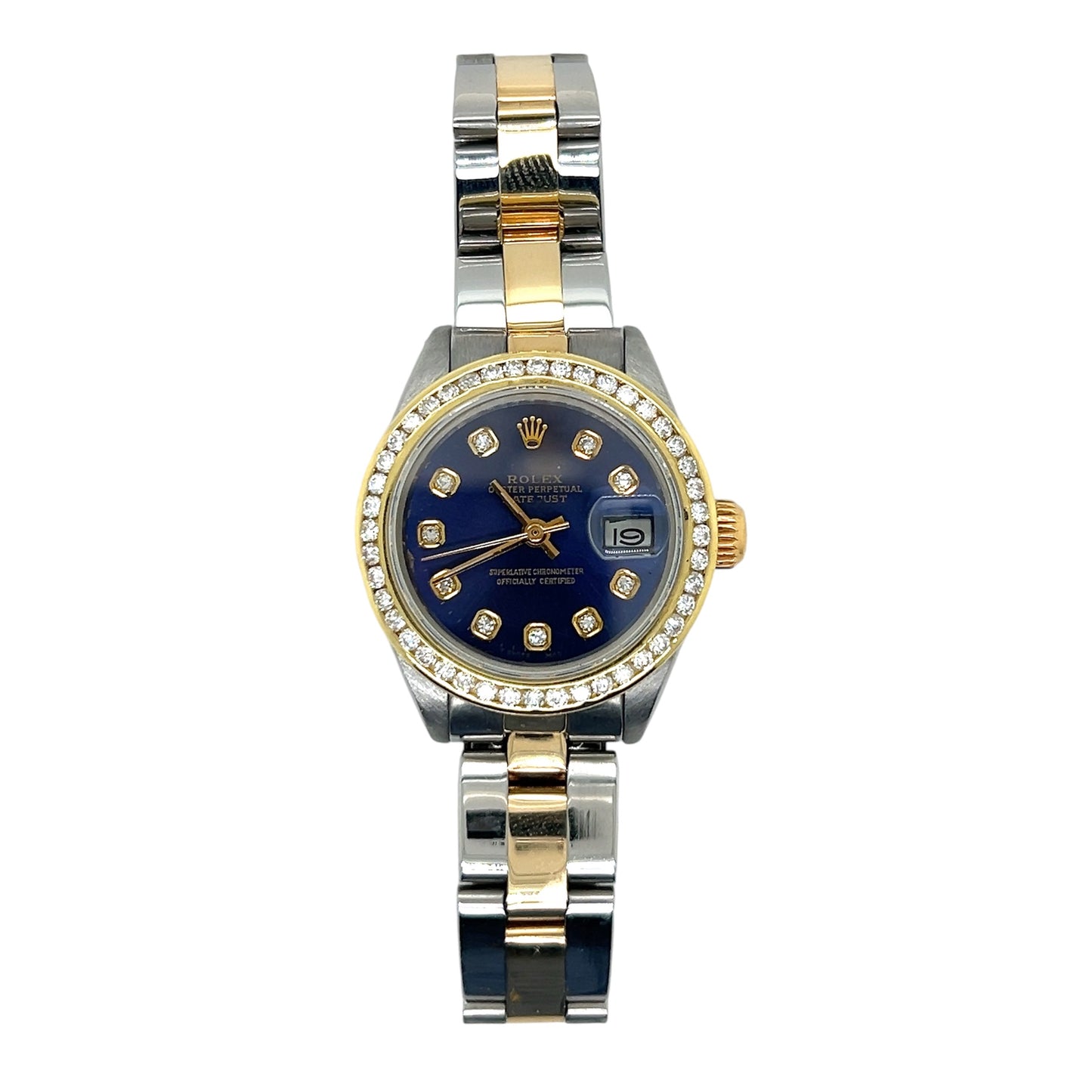 Rolex Datejust 69173 - Two-Tone with Custom Purple Diamond Dial & Custom Diamond Bezel