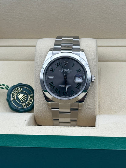 Rolex Datejust 126300 'Wimbledon' – Stainless Steel, Wimbledon Dial, Smooth Bezel