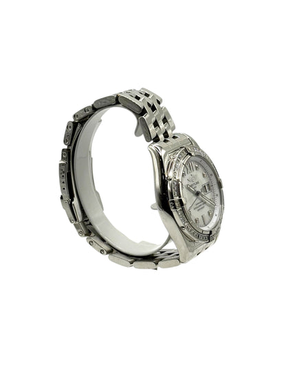 Breitling Cockpit Original MOP Diamond Dial/Bezel (A49350) - 41MM