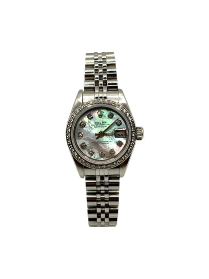 Rolex Datejust 26 (69240, X Serial) - Custom Mother of Pearl Diamond Dial, Custom Diamond Bezel