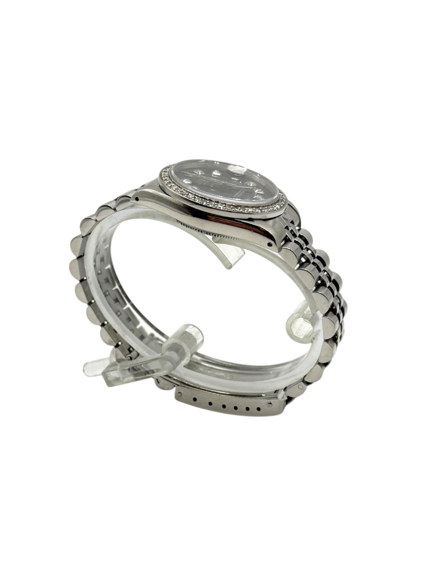Rolex Datejust 31 (68274, N Serial) – Custom Black Diamond Dial, Custom Diamond Bezel