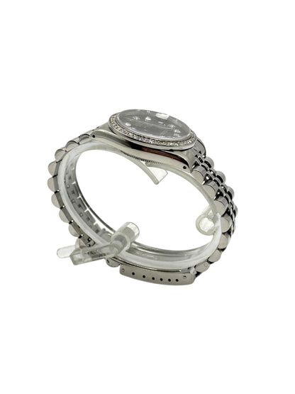 Rolex Datejust 31 (68274, N Serial) – Custom Black Diamond Dial, Custom Diamond Bezel