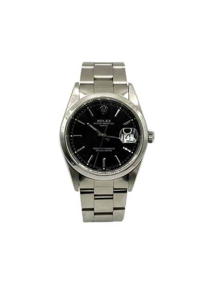 Rolex Date 34 (15200, K Serial) - Black Dial