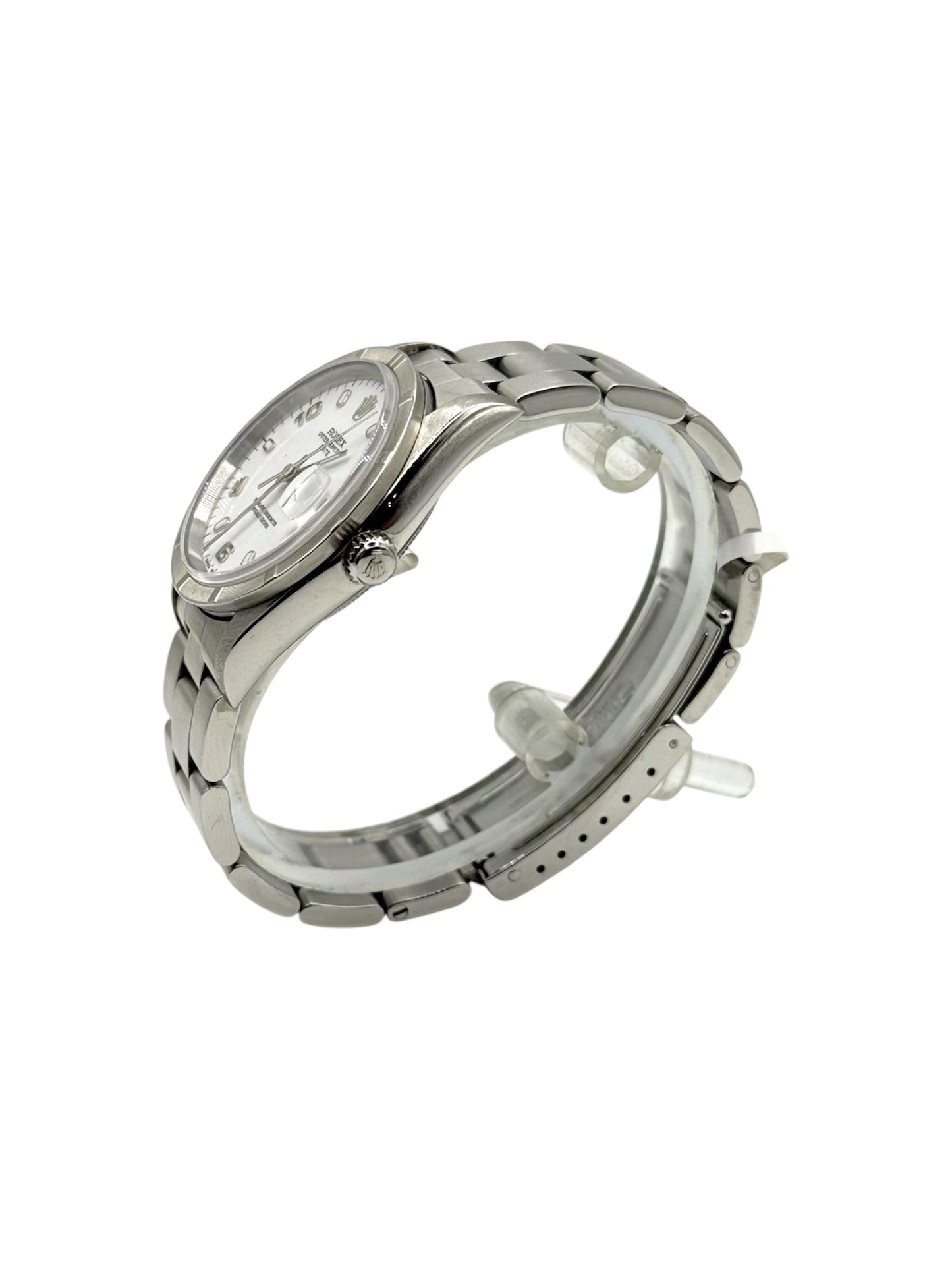 Rolex Date 34 (15210, U Serial) - White Arabic Dial
