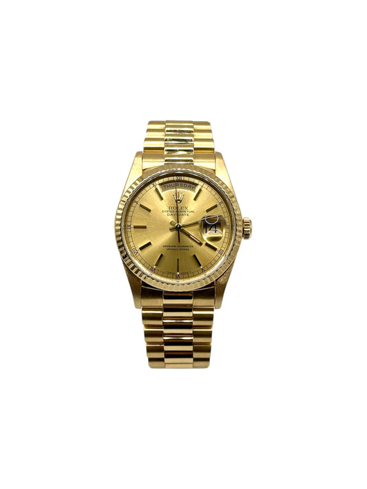 Rolex Day-Date 36 Yellow Gold (18238, T Serial) - Champagne Dial