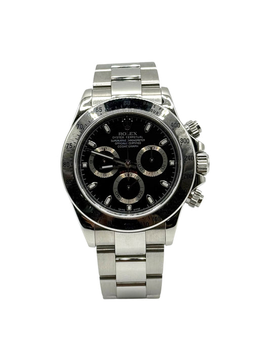 Rolex Daytona 116520 black dial 40mm stainless steel new old stock 2006 watch