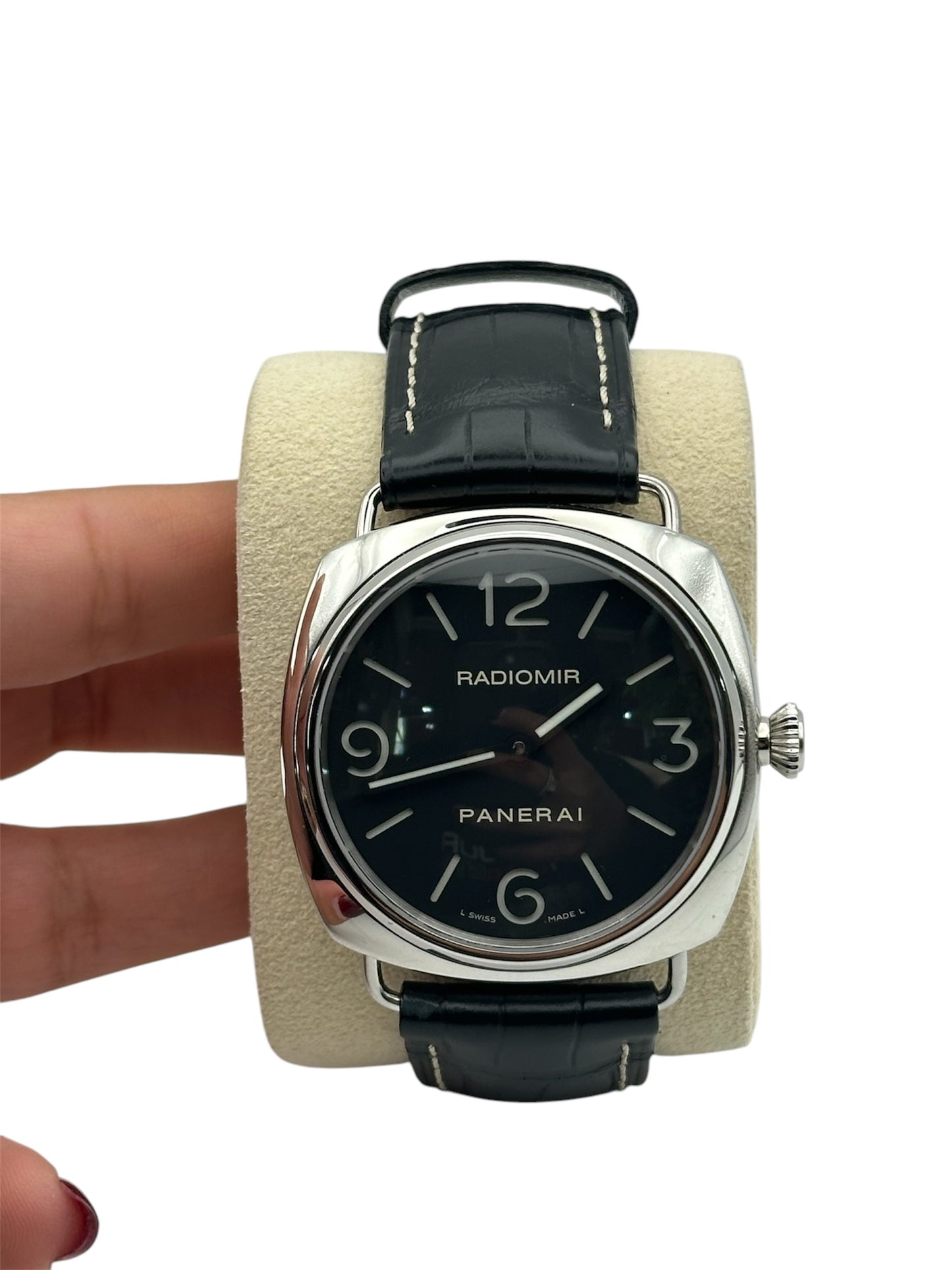 Panerai Radiomir PAM00210 45mm Black Dial with Black Leather Strap