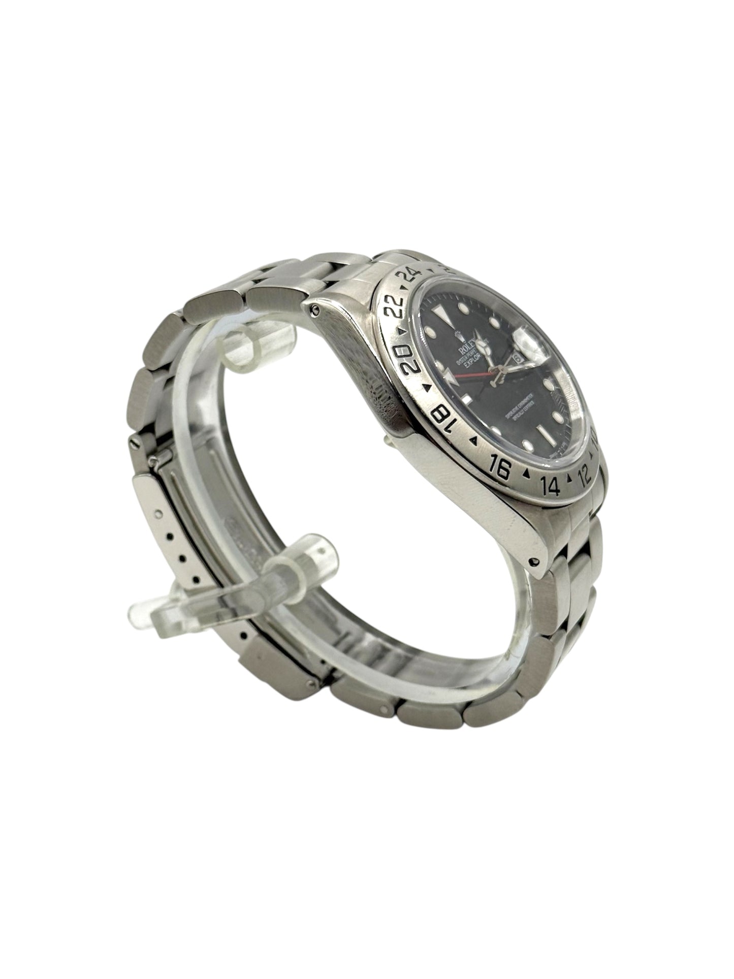 Rolex Explorer II 16570 black dial 40mm stainless steel 1990 L series vintage watch
