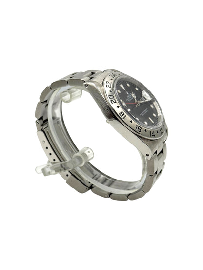 Rolex Explorer II 16570 black dial 40mm stainless steel 1990 L series vintage watch