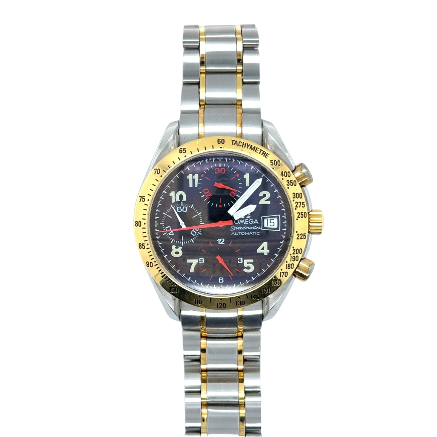 Omega Speedmaster Triple Calendar - 39mm - 2-Tone - Black Dial