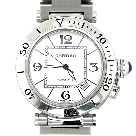 Cartier Pasha Seatimer 2790 - 40mm Stainless Steel, White Dial