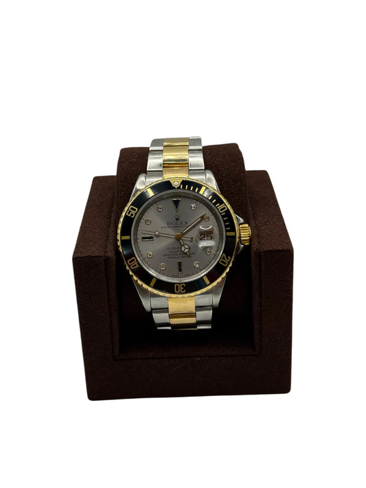 Rolex Submariner Date Serti 16613 - 40mm Two Tone, Blue Dial (A Serial, 1999)