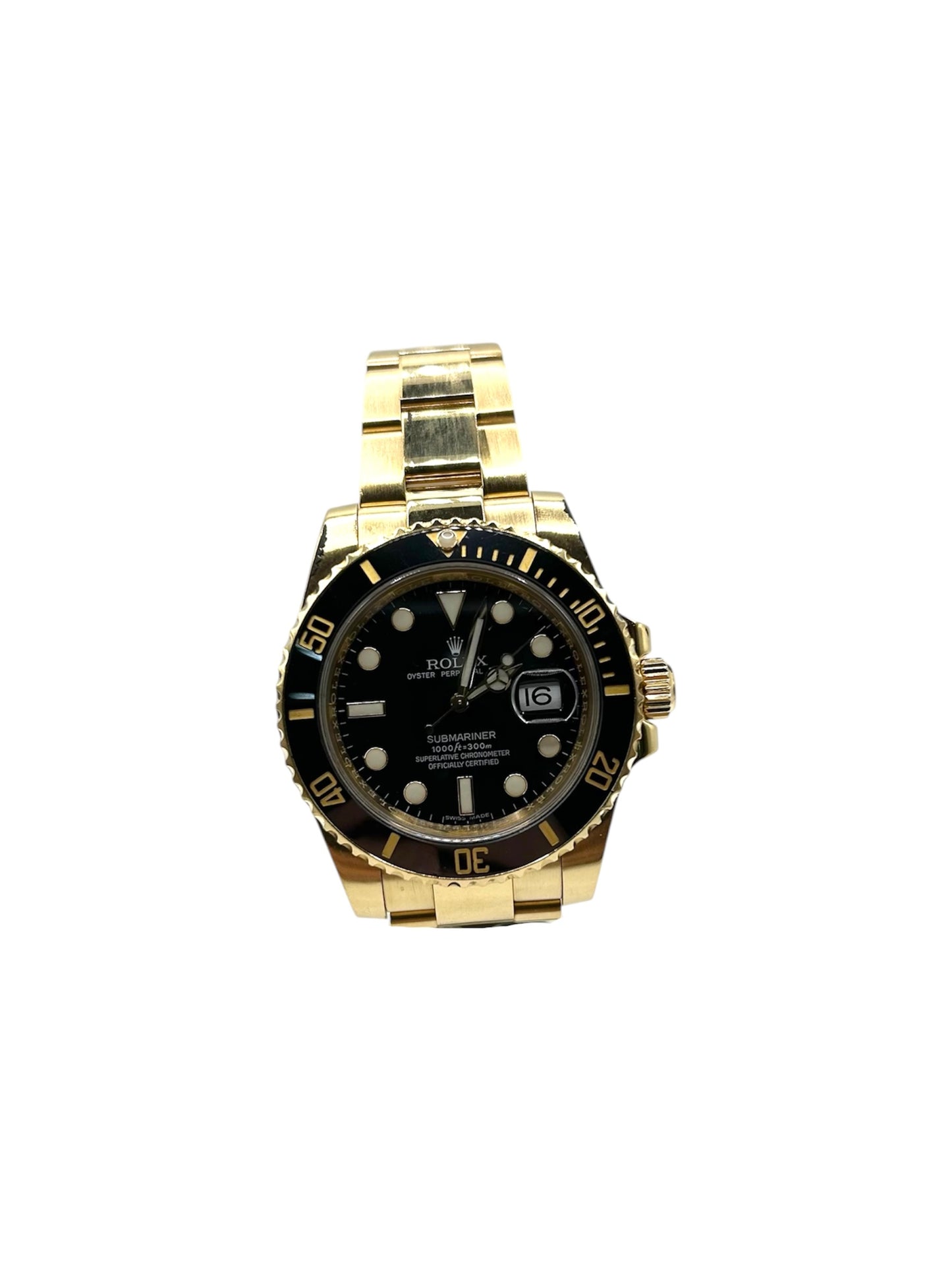 Rolex Submariner Date Yellow Gold (116618LN)